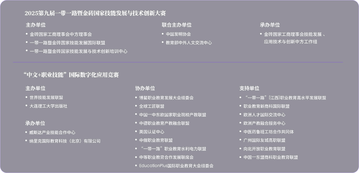 一带一路暨金砖大赛—“中文+职业技能”国际数字化应用竞赛组
